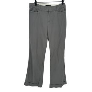 Banana Republic Gray Cuffed Straight Leg Pants Casual Office Workwear 8